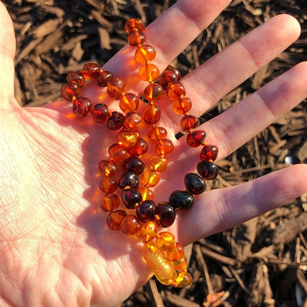 Polished Gradient Baltic Amber Necklace